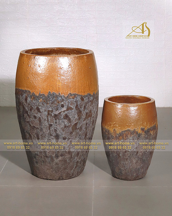 Bình chậu lu gốm men - Art Home Ceramics Company - Công Ty TNHH Một Thành Viên Nhà Đẹp Bình Dương
